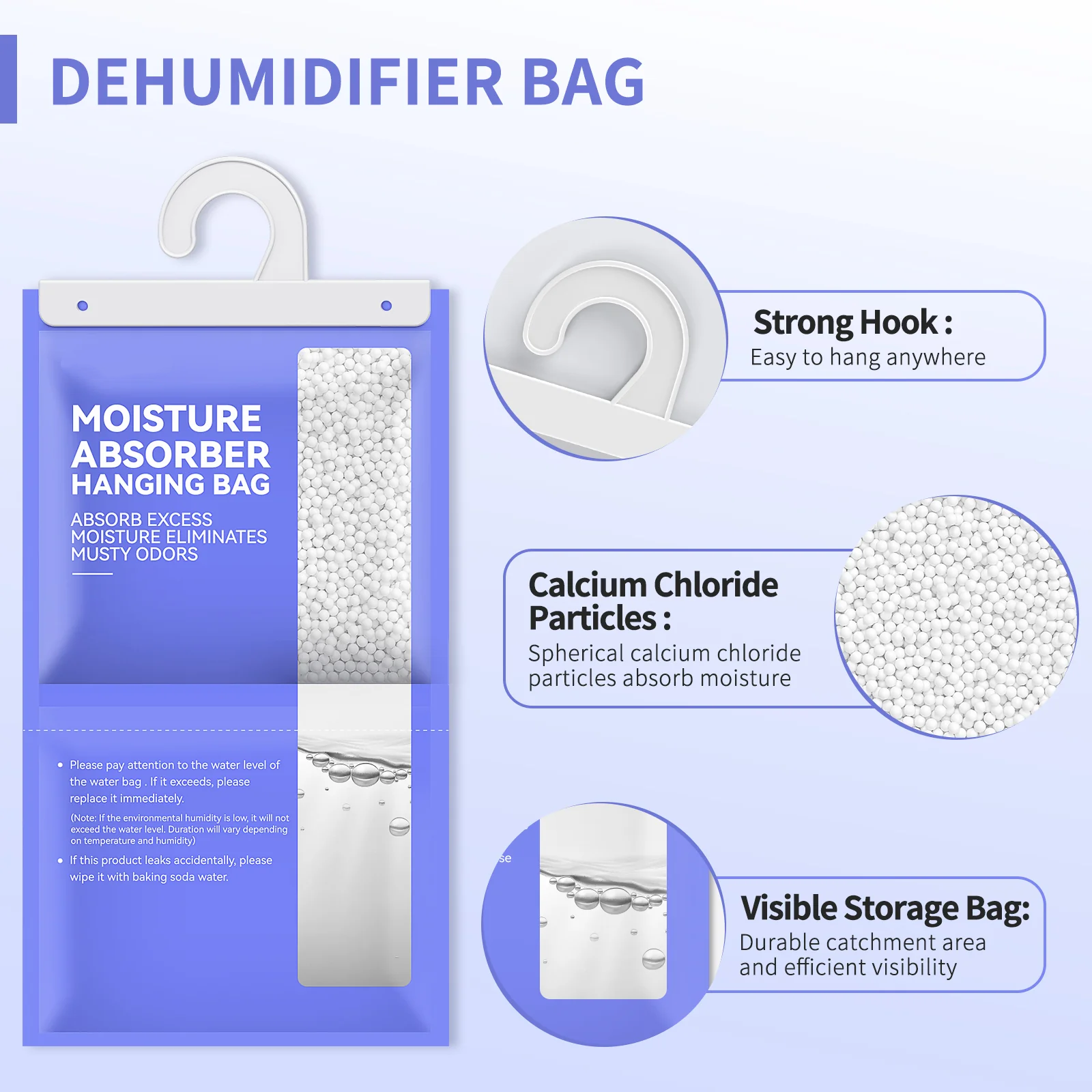 Moisture Absorber Packs to Keep Stored Clothes Dry