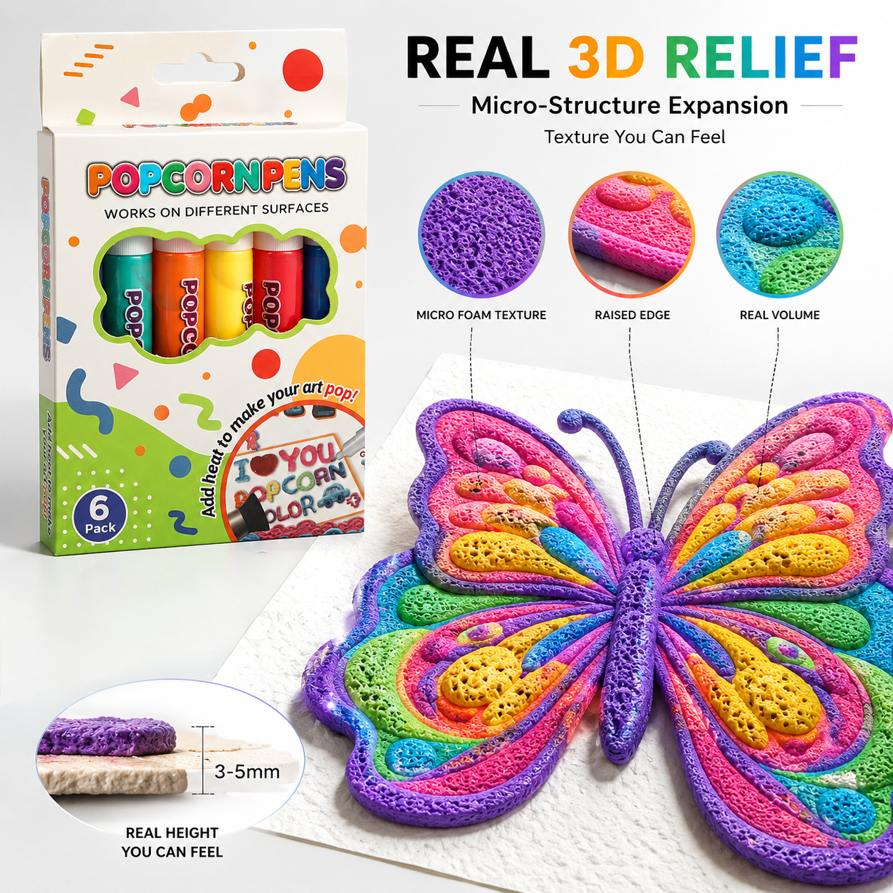 Save 50% by ordering today丨3D Relief Art Pen – Turn Flat Drawings Into Touchable 3D Art✨✨