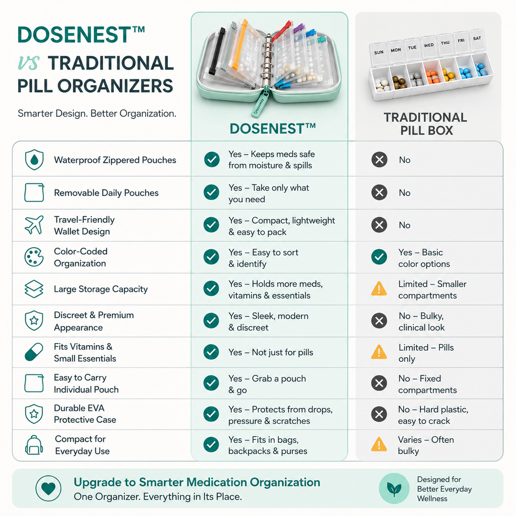 Waterproof Weekly Pill Organizer