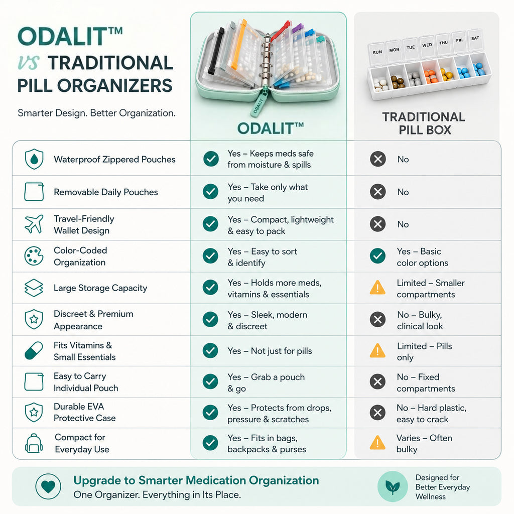 Waterproof Weekly Pill Organizer