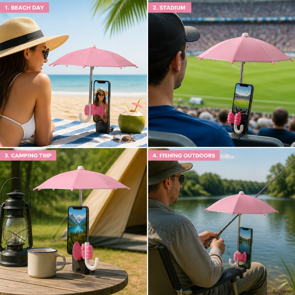 SunShade Phone Umbrella - See Your Screen Anywhere ☀️