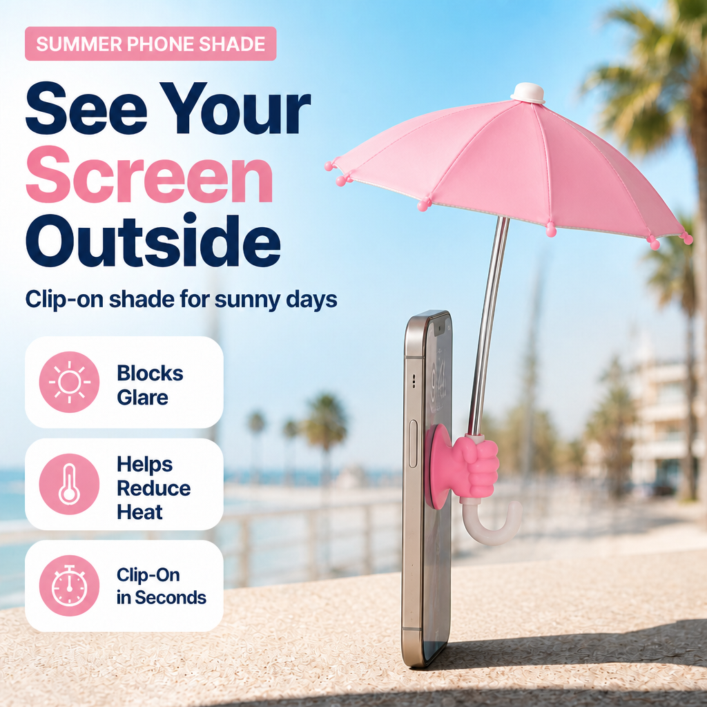 SunShade Phone Umbrella - See Your Screen Anywhere ☀️