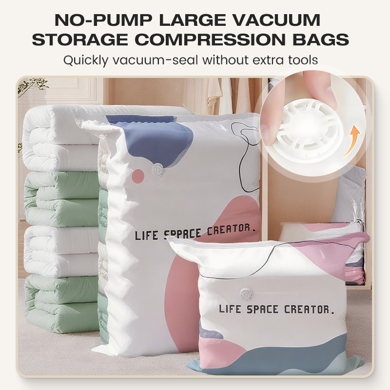 No-Pump Space-Saving Storage Bags