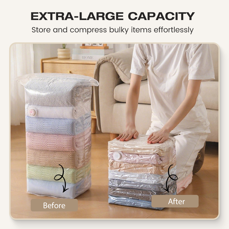 No-Pump Space-Saving Storage Bags