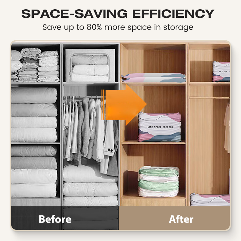 No-Pump Space-Saving Storage Bags
